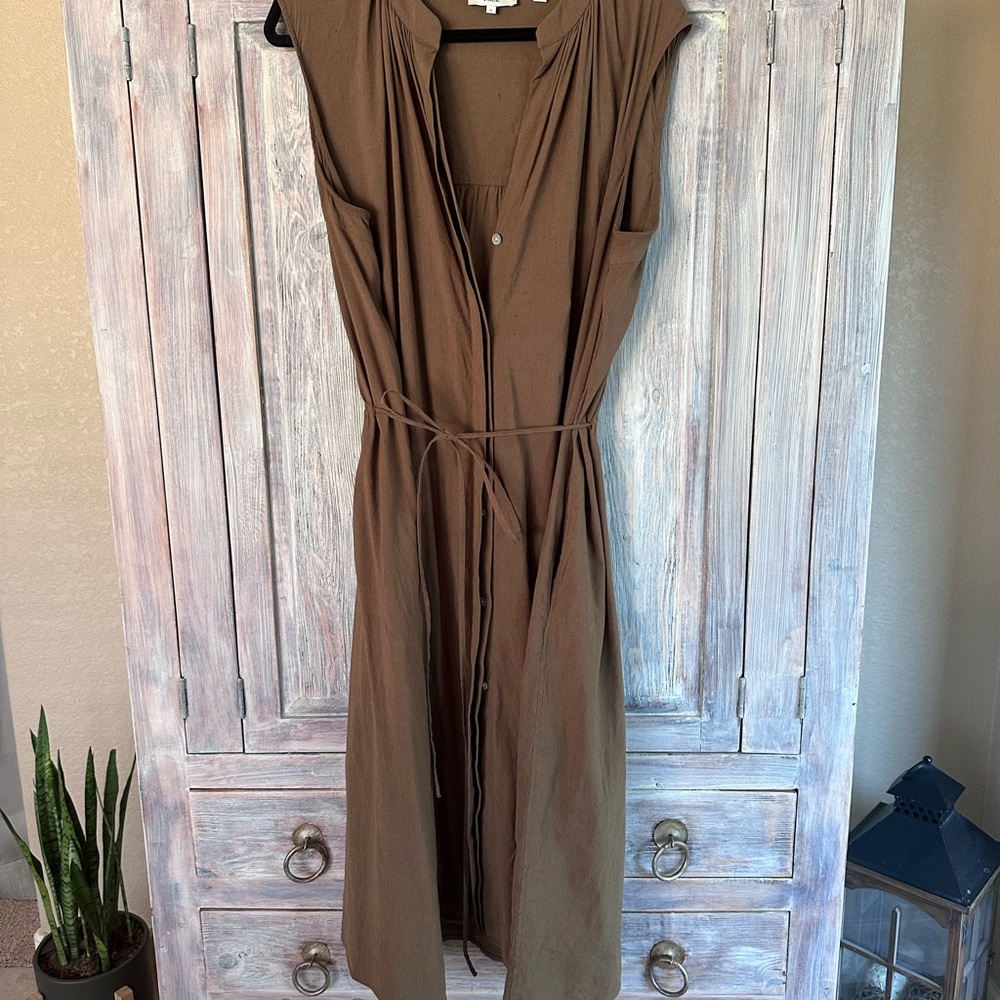 Vince linen blend dress XL - Picture 6 of 7